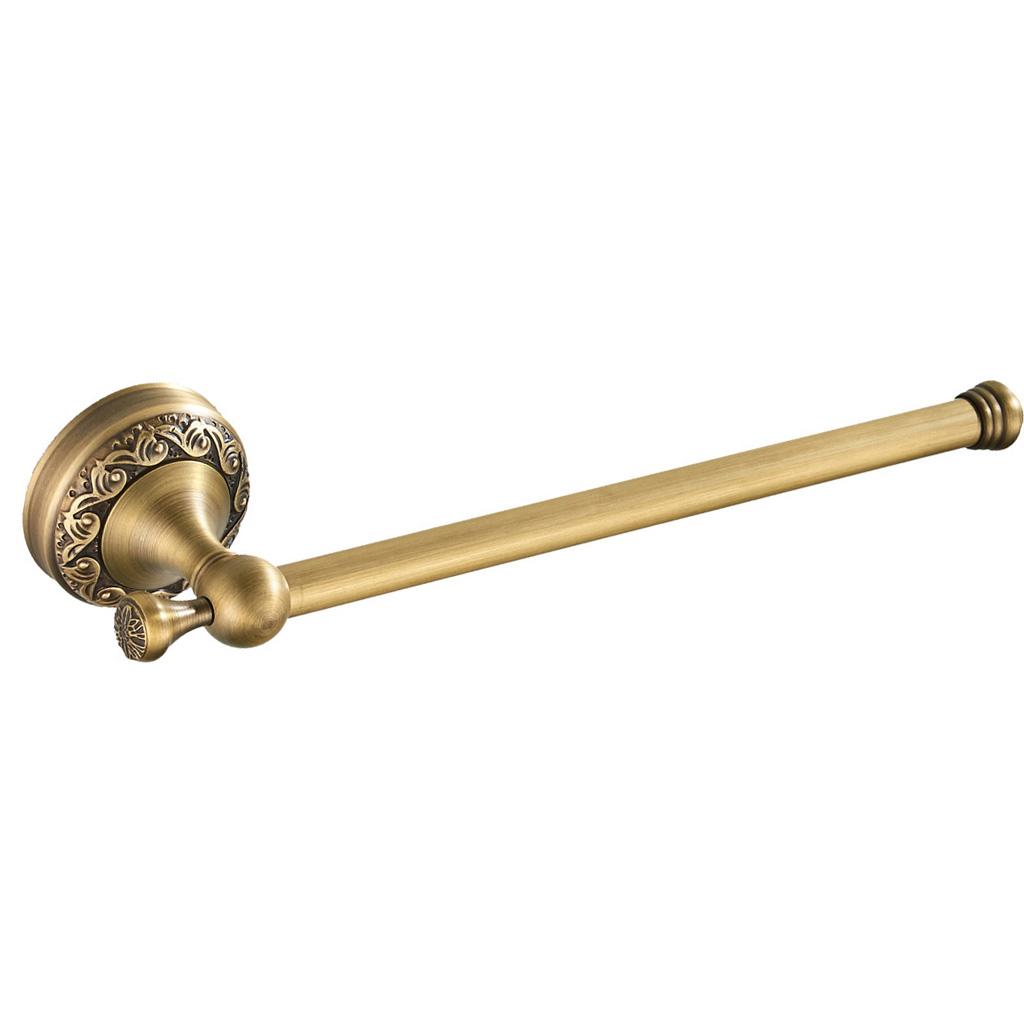 Bathroom Towel Rail Rail Shelf Made of Brass in Country Style with A Length of