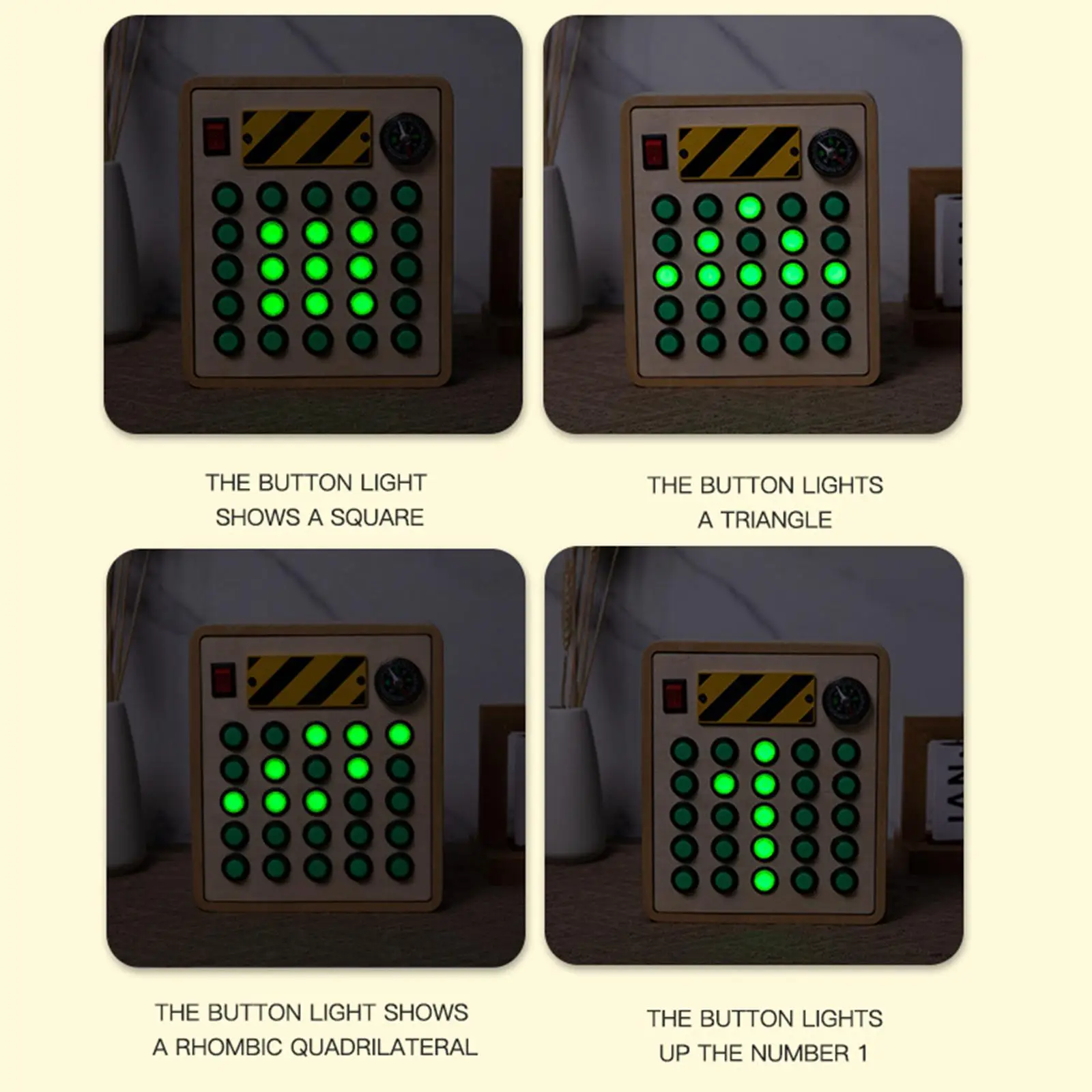 Montessori Switch Button Educational LED for Daycare Kindergarten Girls Boys
