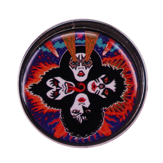 Classic Rock Band Kiss Enamel Pins Fashion Jewelry Accessories Singer  Brooch for Backpack Clothes Decoration Lapel