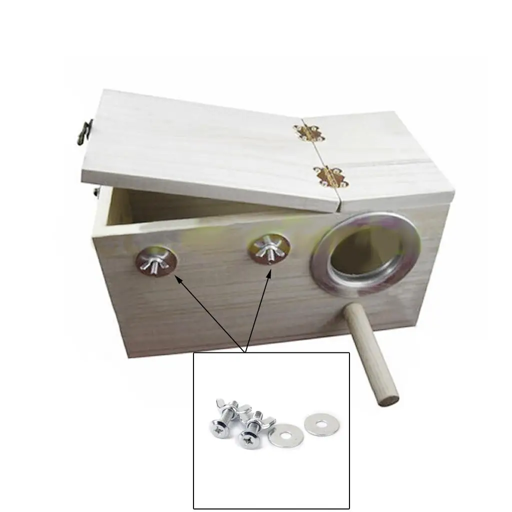 Bird Breeding Box DIY Screw Set Fitting Nesting Lock Anti-bite Ring