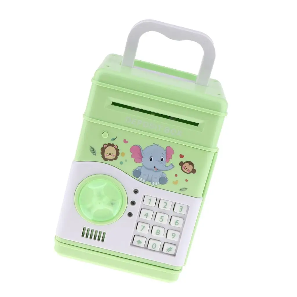 Electronic Piggy  Boys ,   Children with Automatic Money Scroll, Personal Password Set