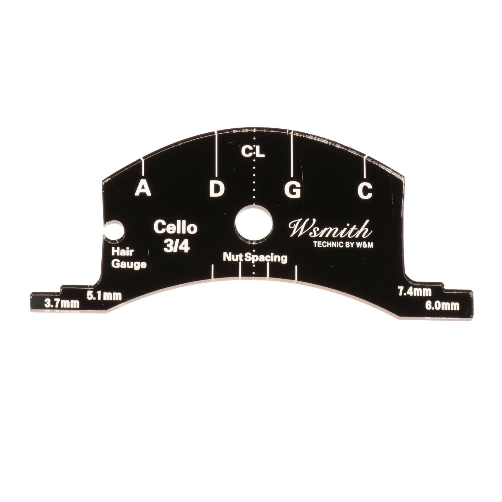 Violin String Bridge  Template Reference for 1/2 3/4 4/4 Violins Bass