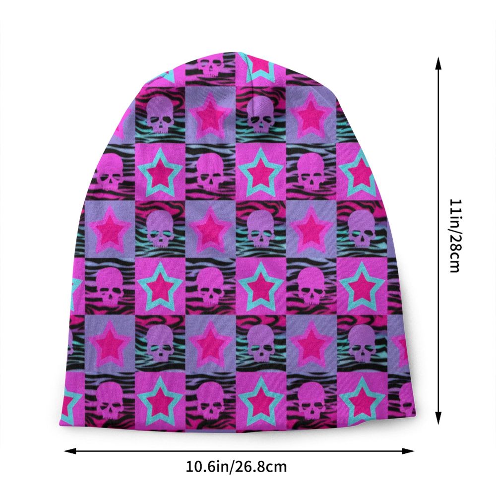 Benutzerdefinierte Schädel Druck Motorhaube Hüte Straße Stricken Hut Für Frauen Männer Winter Warme Horror Skeleton Tod Skullies Beanies Caps – Detail 38