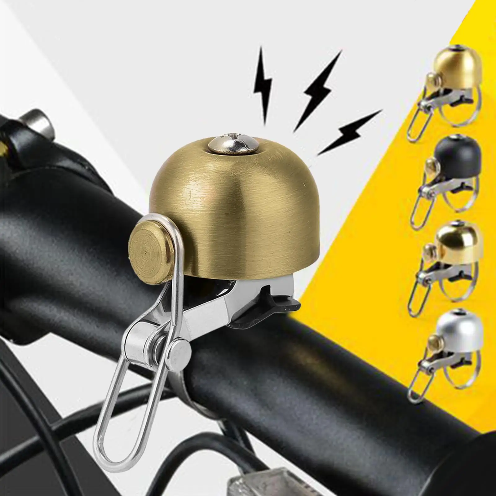  Bike Bells Adults Handlebars Mounted Clear Loud Riding Safety Bicycle Bell