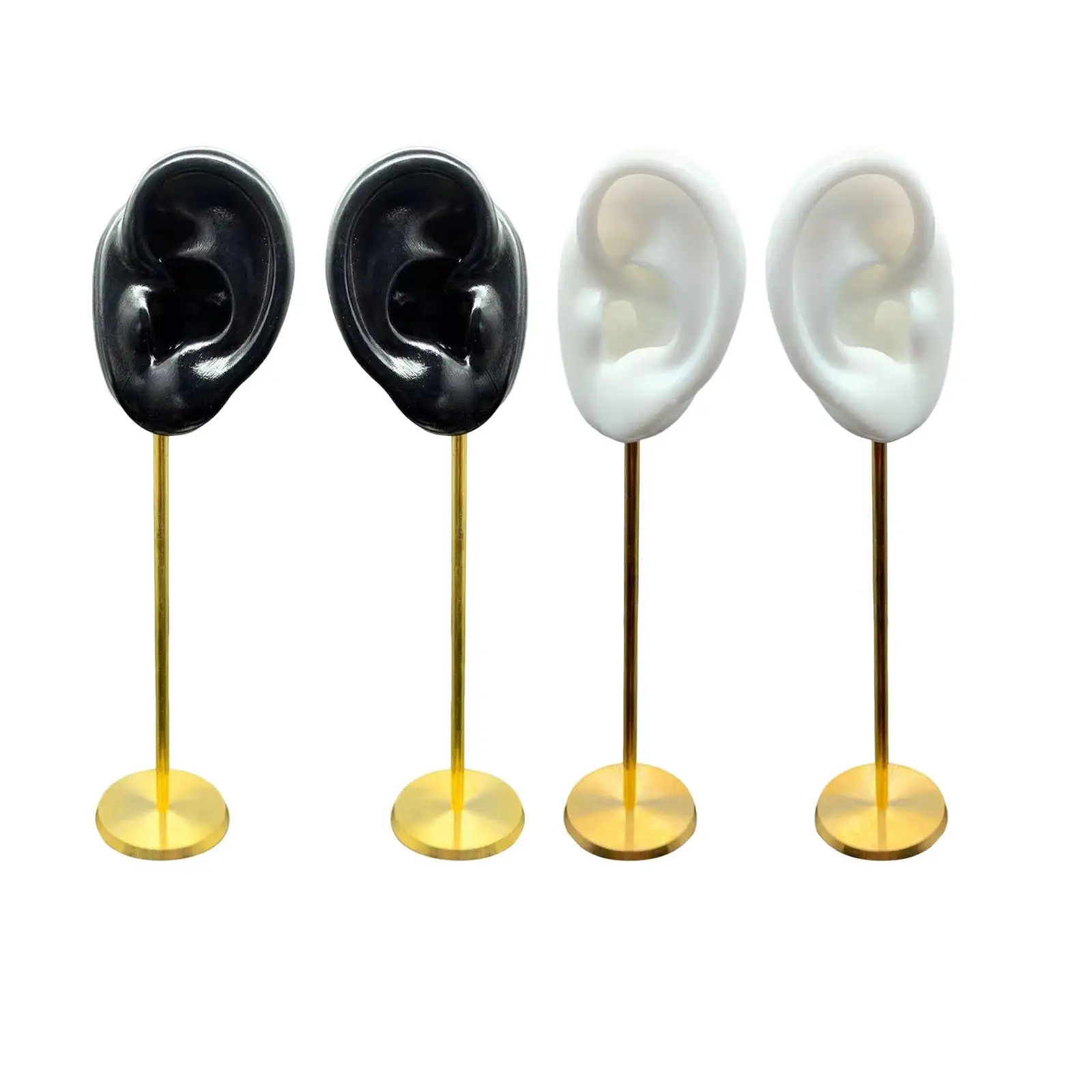 Earring Display Rack Human Ear Model Stud Holder Mannequin Stand Silicone Photography Display Props Birthday Tabletop Decor
