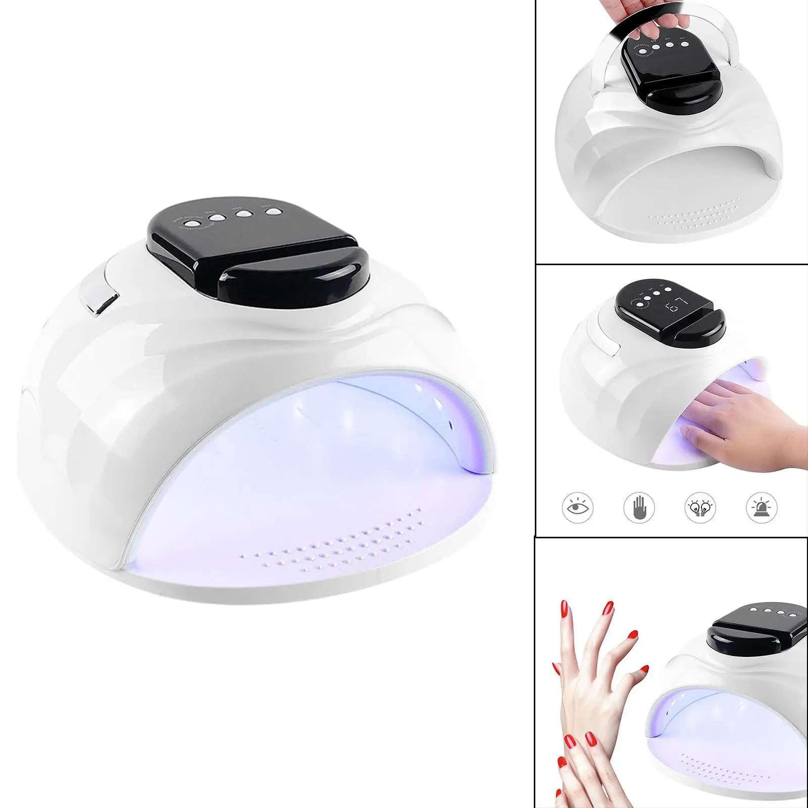 Nail Polish Dryer with 42 Pcs Light Bead 10S/30S/60S LED Display,  Removable Manicure Pedicure Automatic Sensor