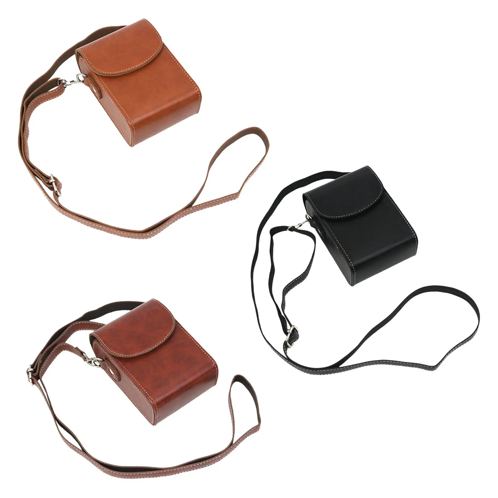 Golf Rangefinder Leather Bag Camera Case with Detachable Strap Distance Meter Bags for Gr3 LX10