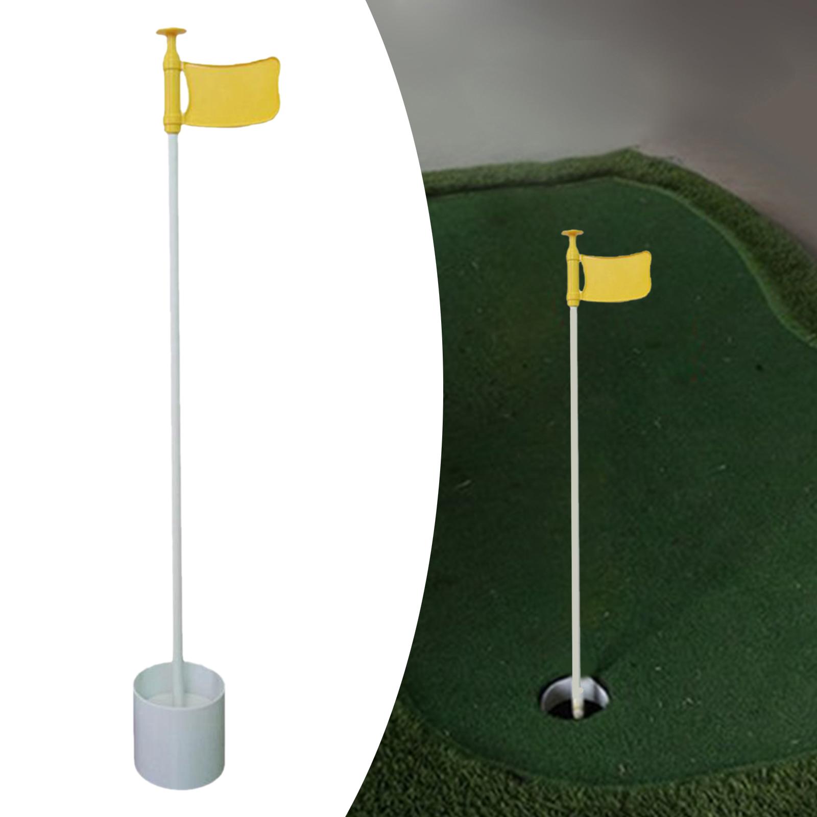 Golf Flag Hole Cup Set Practice Putting Golf Putting Green Flag and Hole Cup Golf Flagpoles for Men Women Kids Yard Lawn