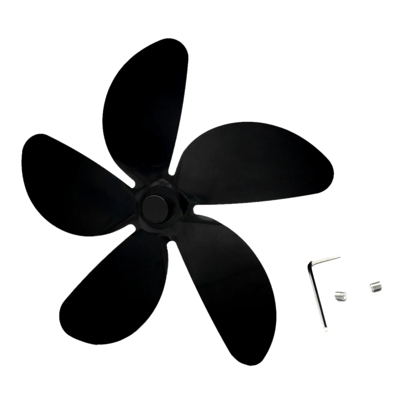 Stove Fan Blade Replacement Heat Powered Warm Fan Accessories Parts Quiet for Fireplace Distribution Indoor Warm Air