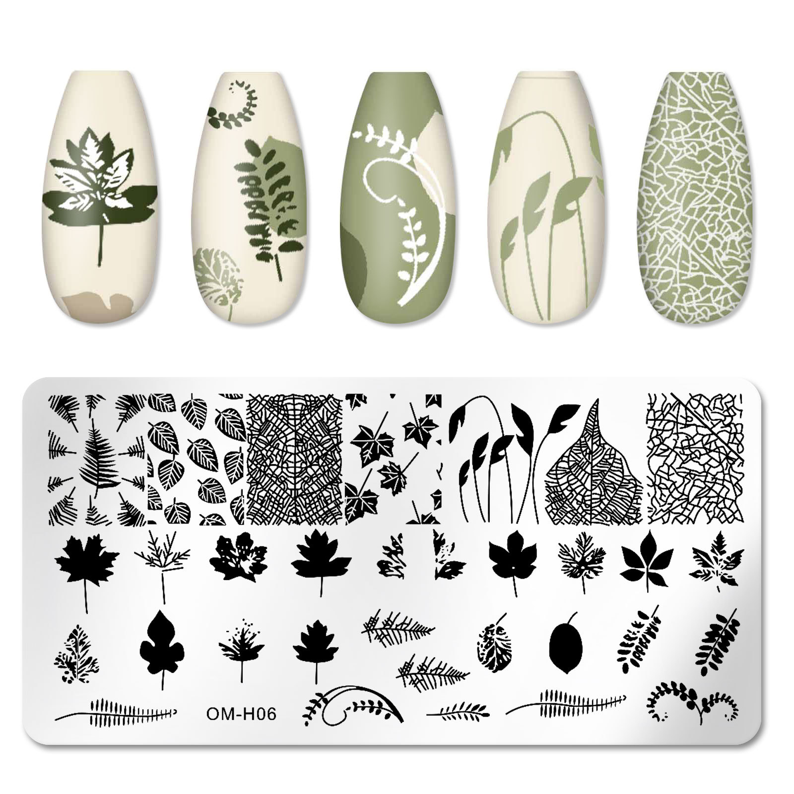 Description Picture 4 of itemNail Art Templates Natural Animal Snake Flower Grass Tree Image Nail Stamping Plates Set Mold 12*6cm Stamper Manicure Decoration