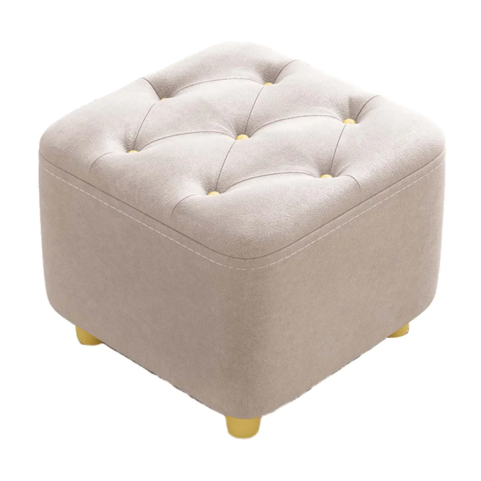 Footrest Square Footstool Non Slip Stylish Creative Comfortable Foot Stool Ottoman Stool for Doorway Entryway Playroom Couch