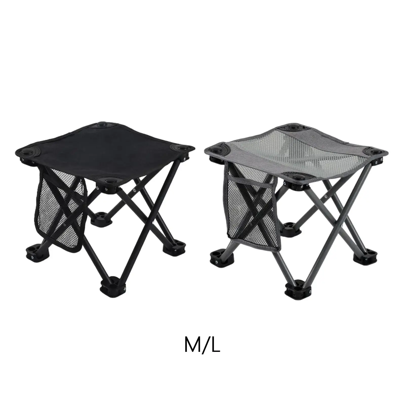 Camping Stool Retractable Foot Stool Lightweight Foldable Fishing Chair Anti Slip Folding Chair for Camping BBQ Picnic Outdoor