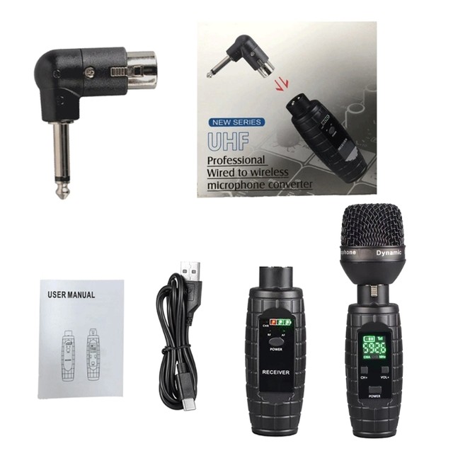 Wireless Microphone System UHF Wireless Transmitter and Receiver