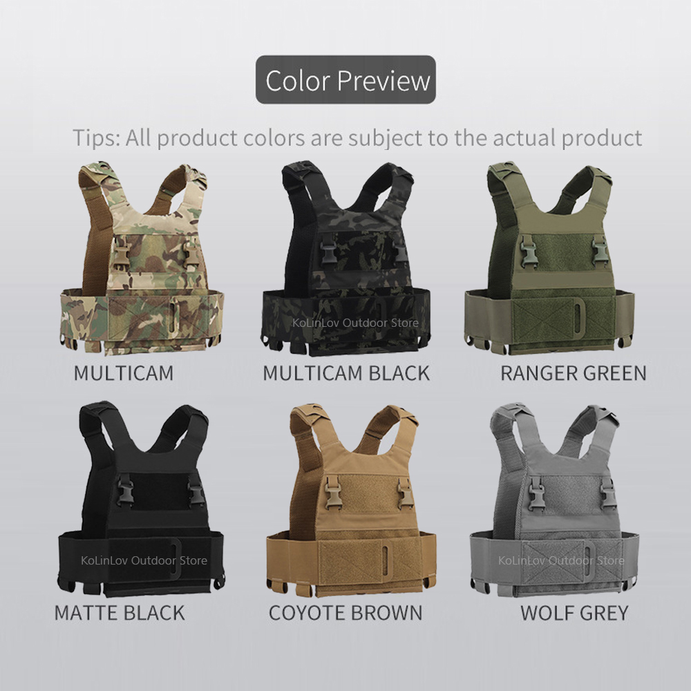 FCPC Lightweight Tactical Vest, Baixa visibilidade, Militar