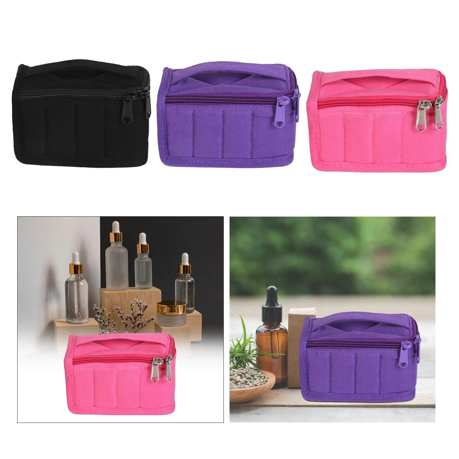 Portable Makeup Bag Accessories Multi Use with Compartment Casual Fashion Cosmetic Organizer for Business Trips Birthday Outdoor