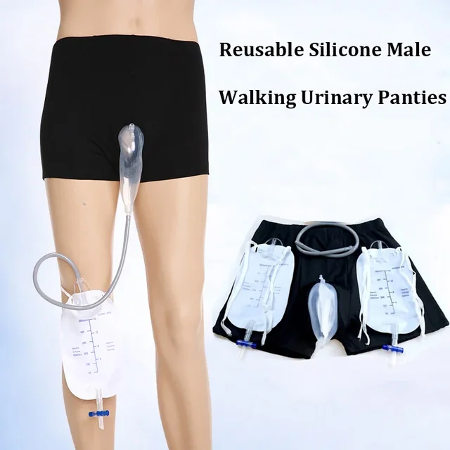 Amazon.com: Reusable Male Urinal Bag Catheter Leg Bag Holder Pee Bag  Portable Wearable Men's Urinal Elastic Waistband Toilet Elastic Waistband  Urine Replacement Collector Urine Bag Holder (S) : Health & Household
