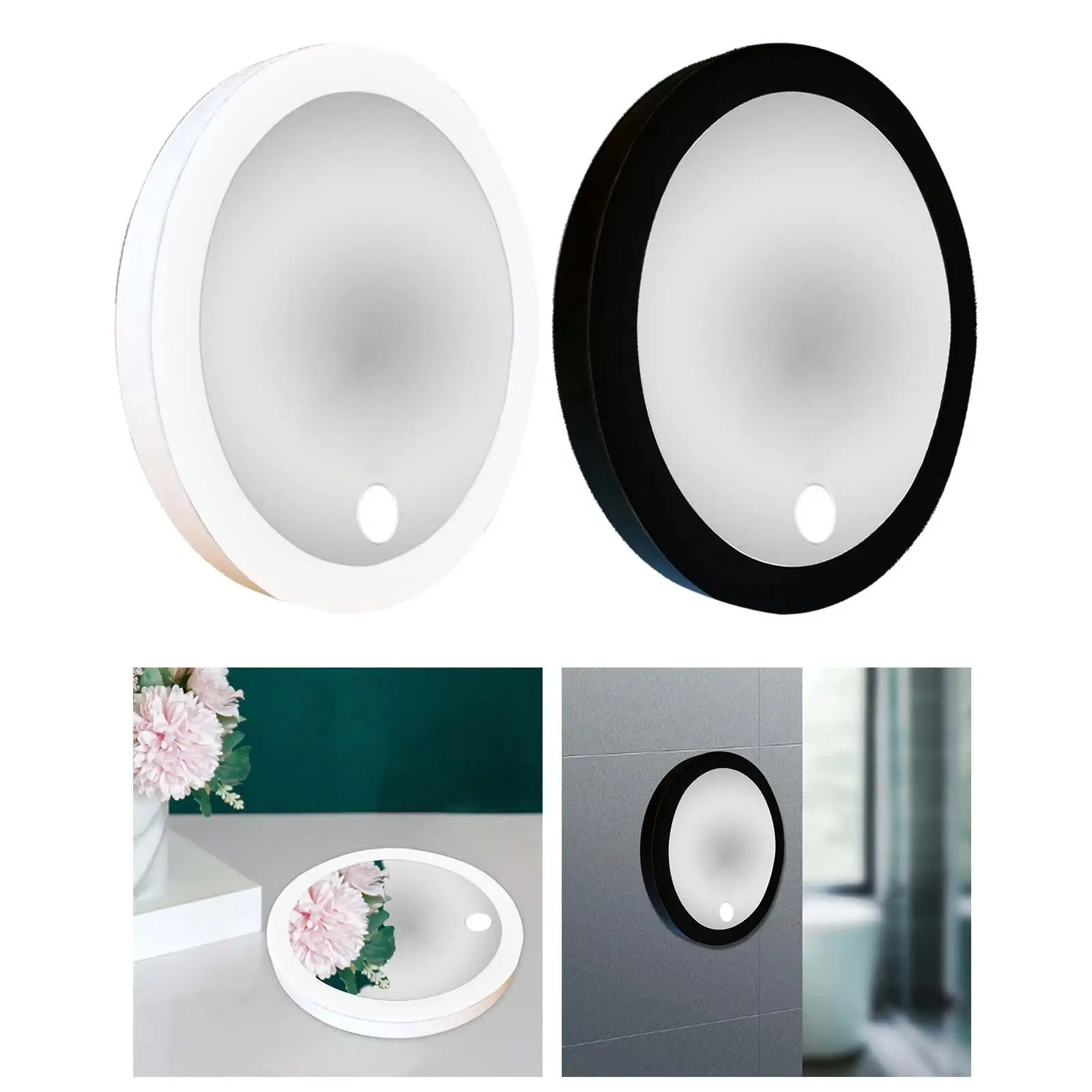 10x Magnifying Suction Mirror Portable Magnifying Mirror with Lamp Compact Easy Mounting Touch Screen Wall LED Makeup Mirror