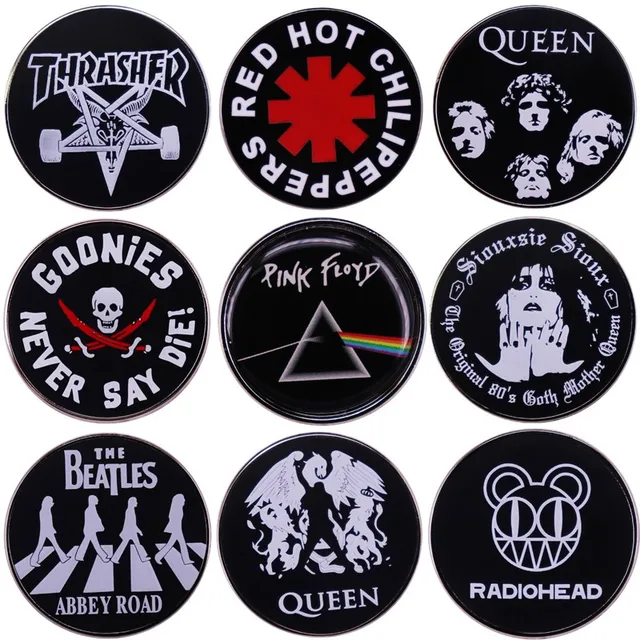 New Rock Band Music Singe Hard Enamel Pin Women's Brooches Lapel Pins for  Backpack Briefcase Badges Fashion Jewelry Accessories - AliExpress