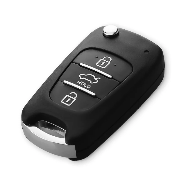 KEYYOU 3 Buttons Replacement Modified Car Flip Folding Key
