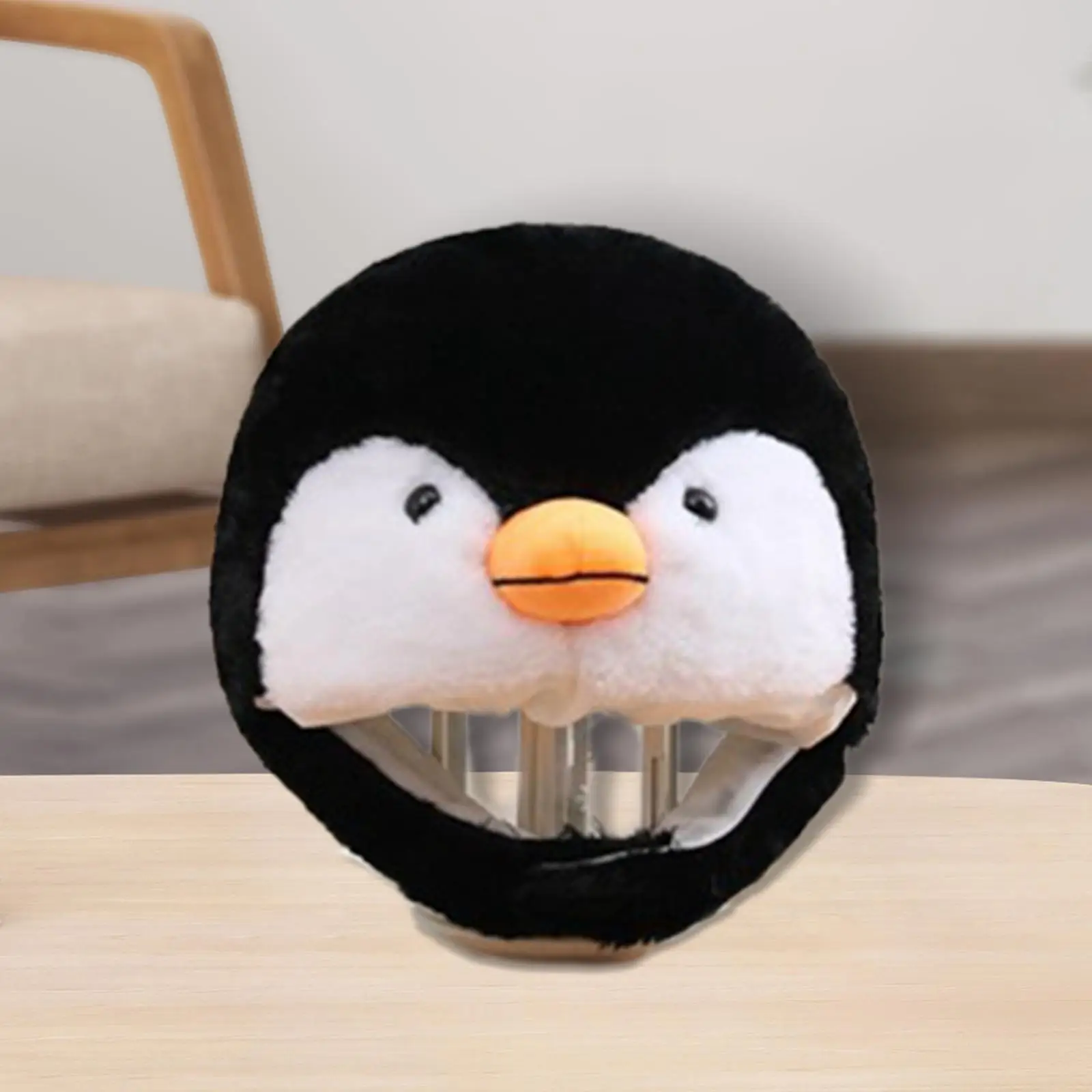 Fashion Penguin Plush Hat Ski Hat Soft Aviator Style for Christmas Adults