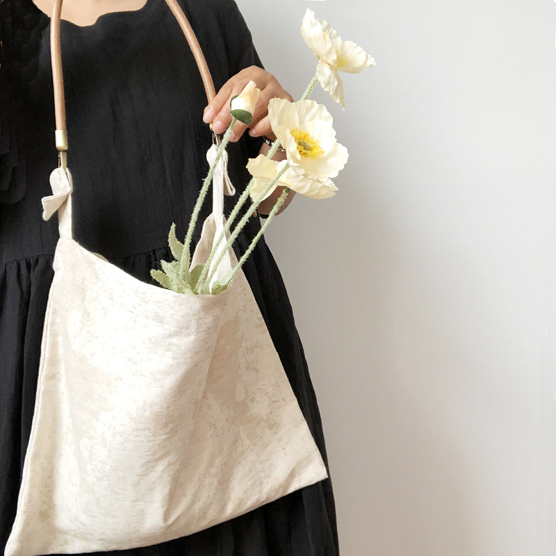 Vintage Jacquard frauen Schulter Tasche Große Kapazität Handtaschen für Weibliche Weiche Leinen Tuch Damen Einkaufstasche Casual Tote Taschen – Detail 16