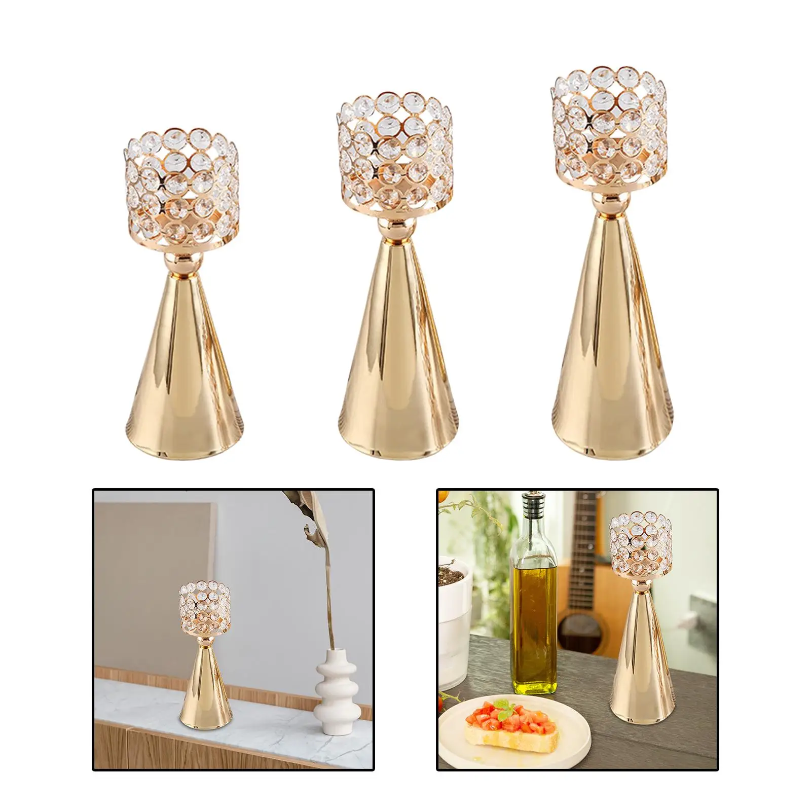 Candle Holder Luxury Centerpieces Decoractive Pillar Candlestick Holders for Living Room Party Home Decoration Halloween Tables