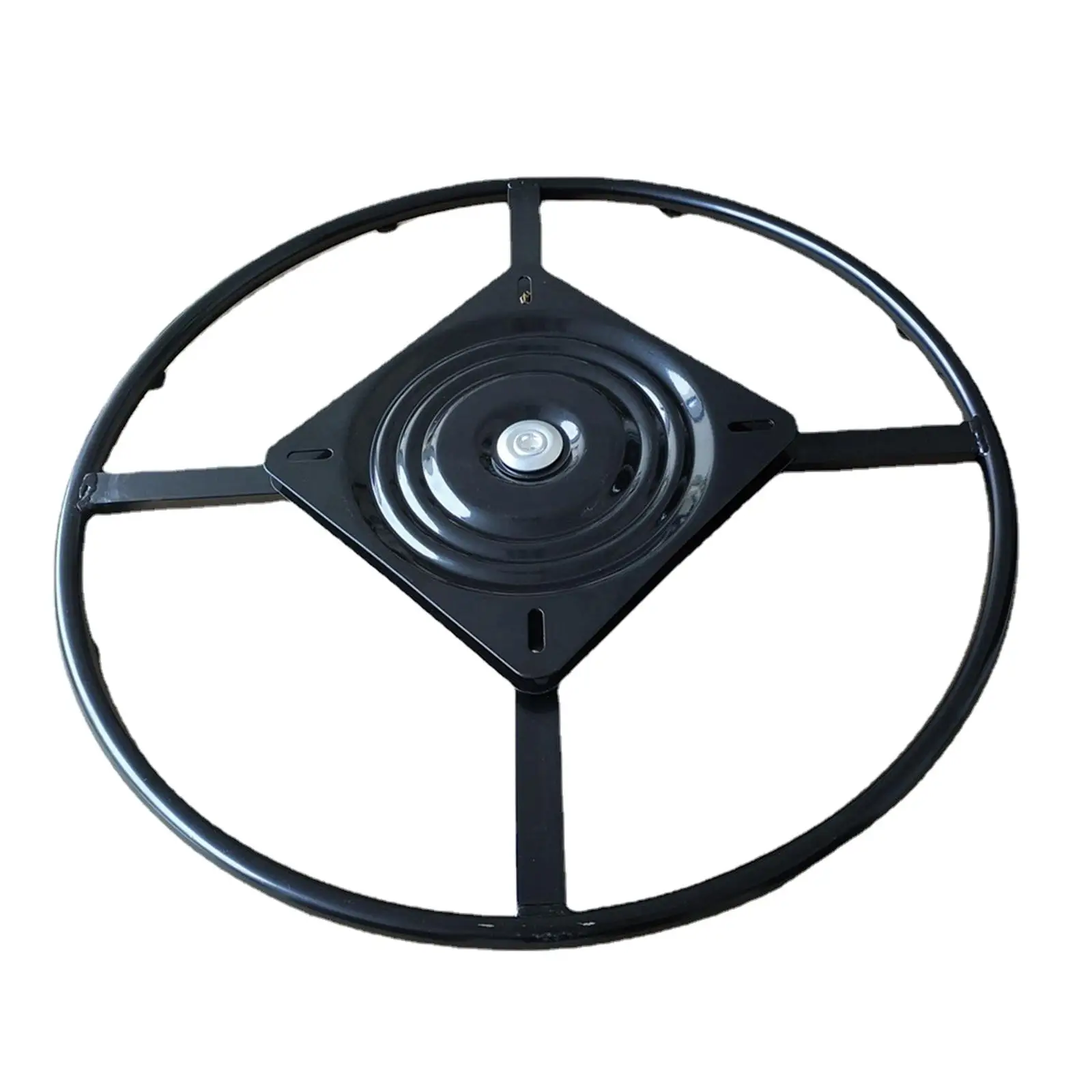 600mm Swivel Chair recliner Base Bracket 360 Degree Rotate with 10 inch Square Plate Replaces Durable Black Finished Spare Parts
