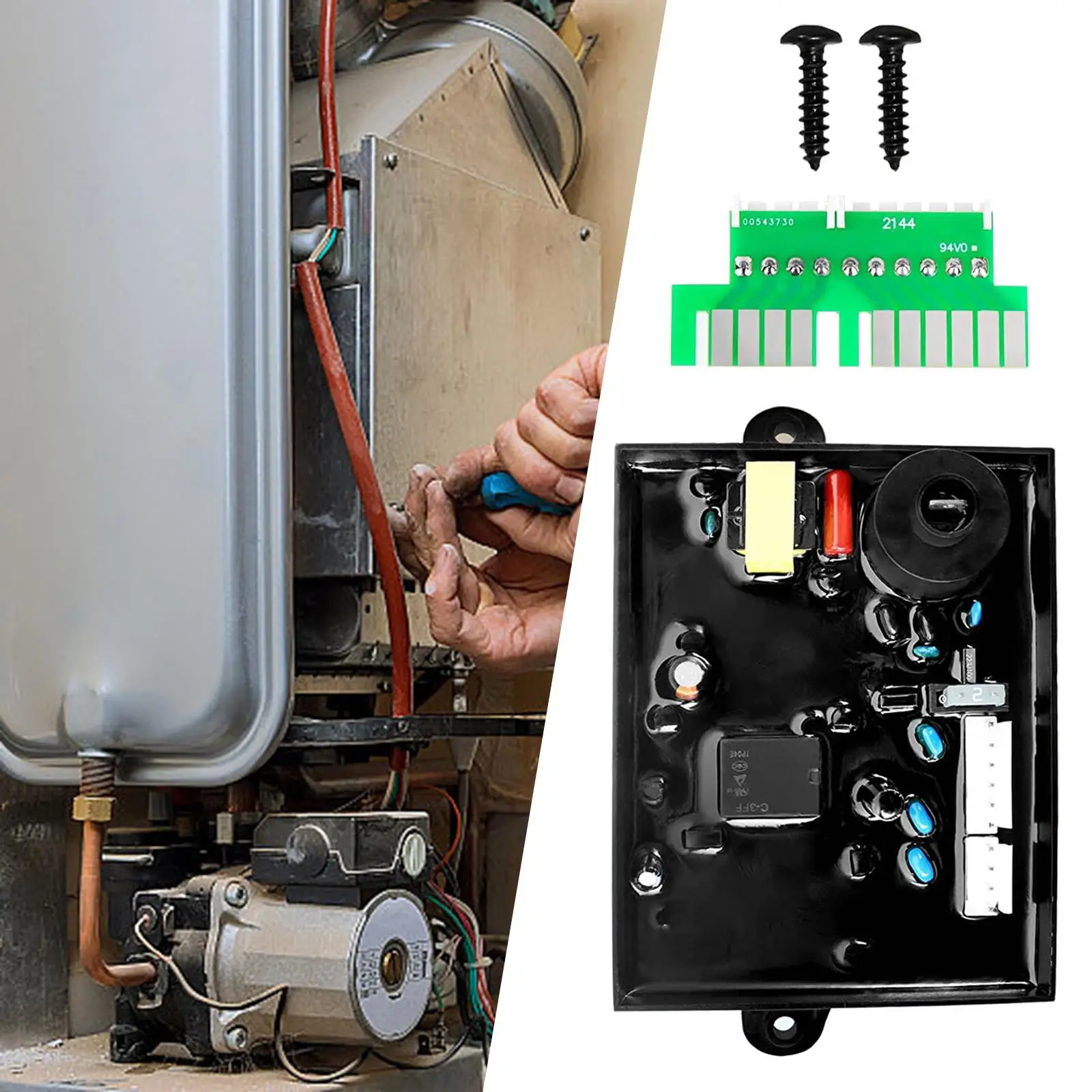 91365 RV Water Heater Control Circuit Board Accessory Easy Installation 91346 91365 93305 for GC6AA-10E Gch10A-4E Gch6A-10E