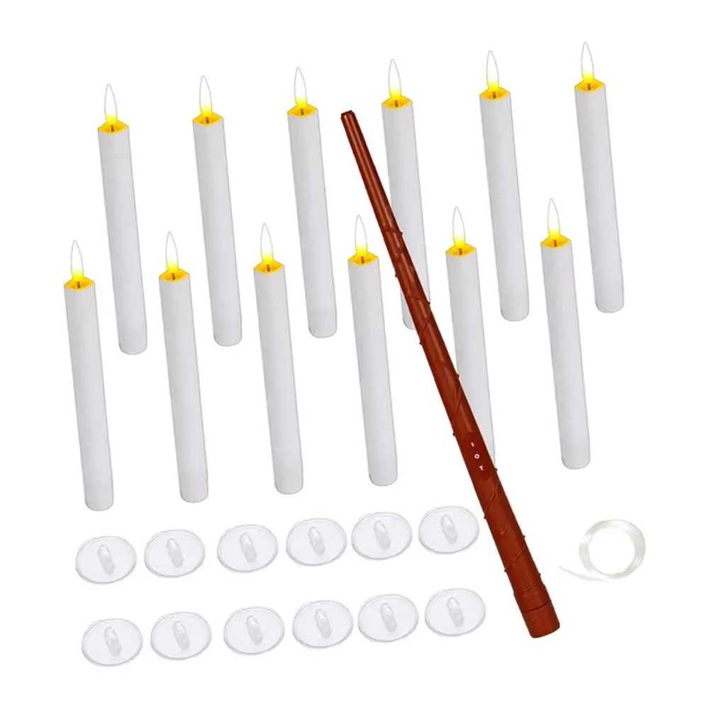 12x Flameless Floating Candles Hanging Candles for Festival Bedroom