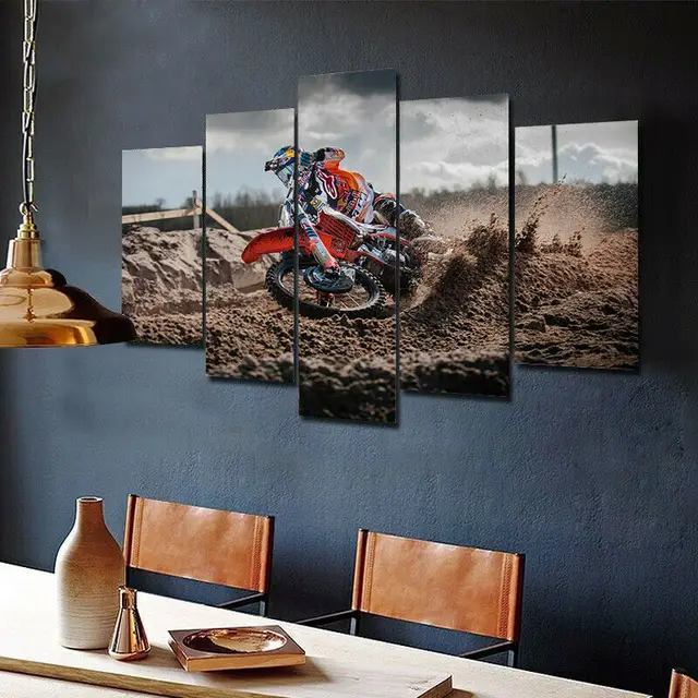 Living Room Decor Yamaha Motocross Jump Poster 27x40cm Canvas Fabric Custom  Living Room Art Poster Decoration - AliExpress