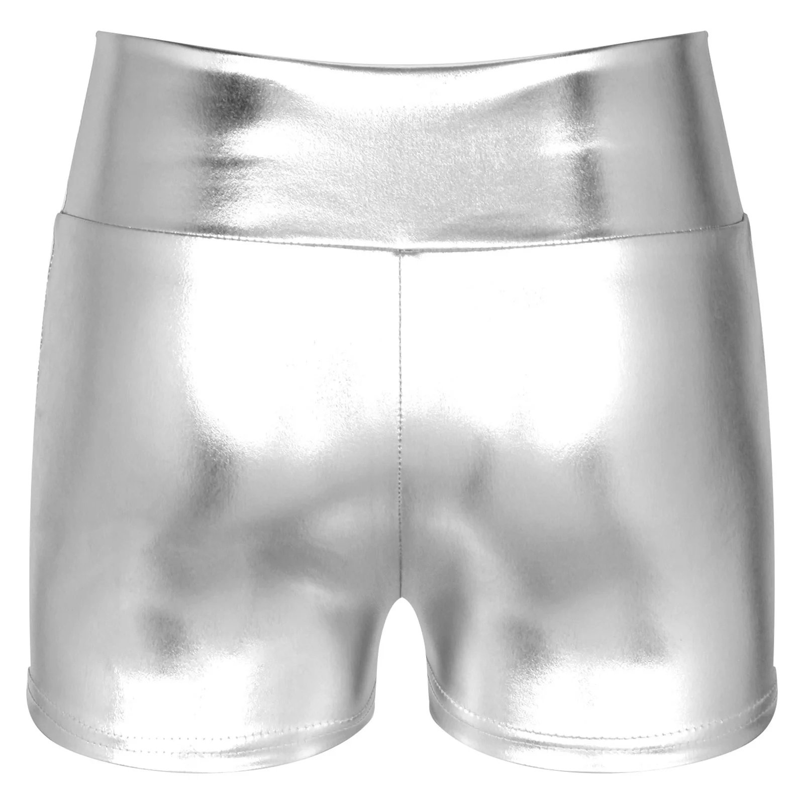 Mega Cutie - Shiny Metallic Rave Shorts - Shiny Fashion | LALE LOOK