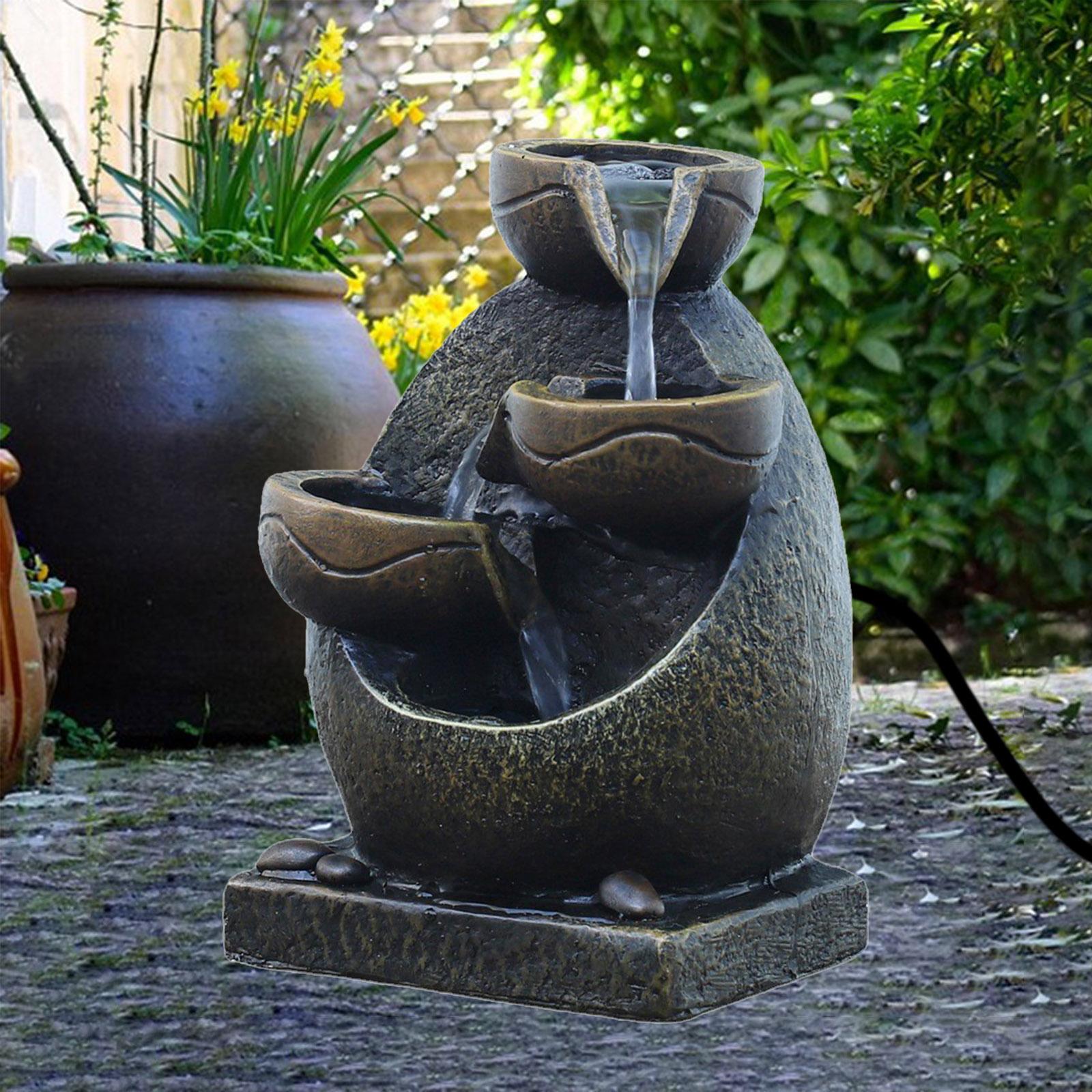 Indoor Water Fountain Flowing Water Feng Shui Water Sound Handmade Waterfall Fountains for Bedroom Home Table Decoration