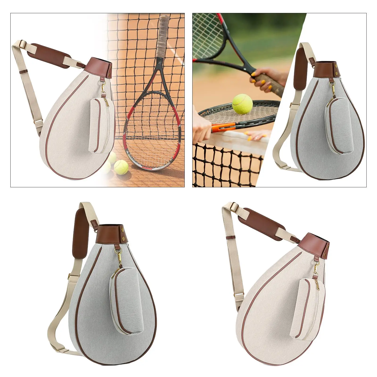 Tennis Bag Carrying Bag Portable Large Capacity Tennis Racket Bag for Badminton/squash Racquet/Tennis/Pickleball and Accessories