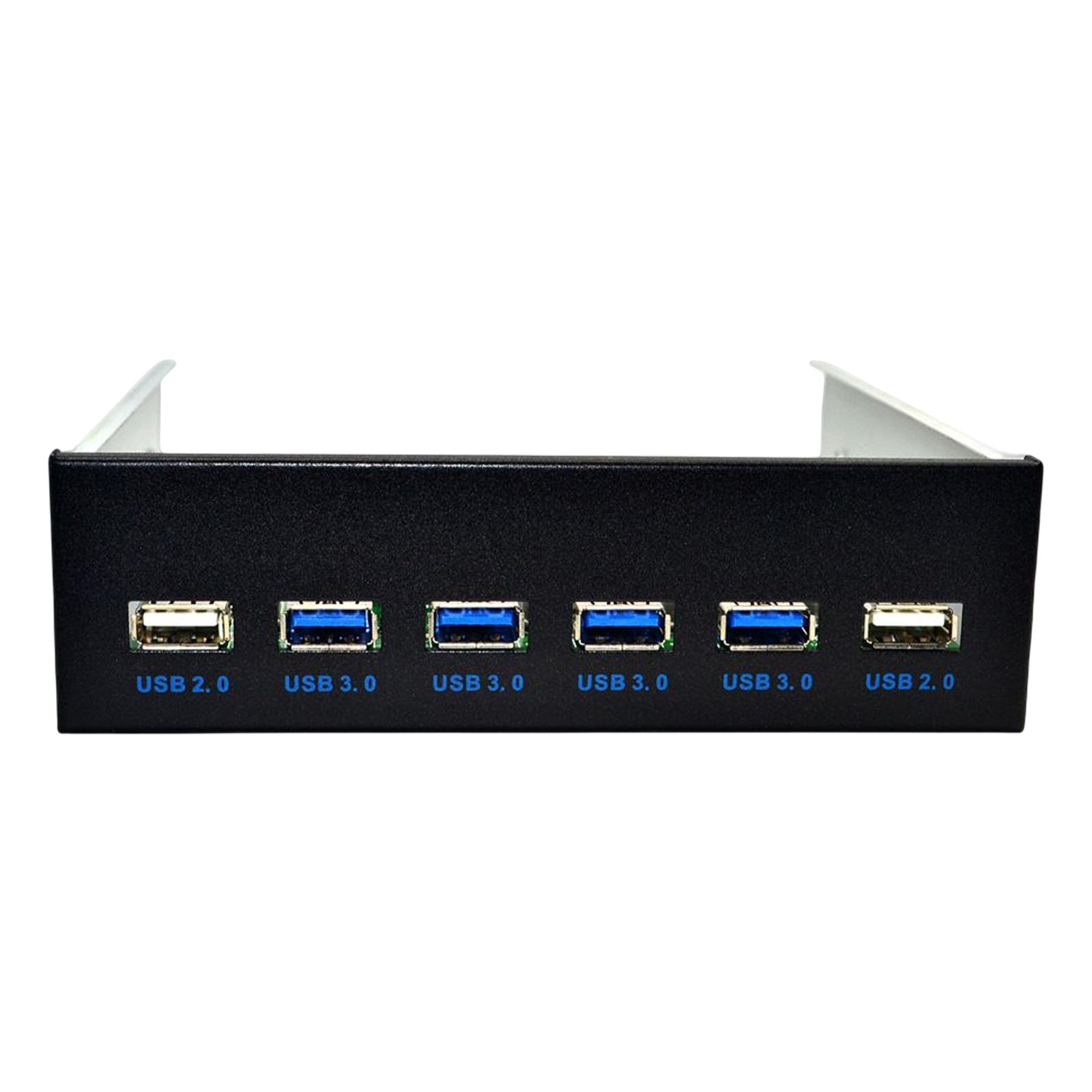 USB Front Panel 4xUSB3.0 + 2x USB2.0 Multifunction Computer Expansion Board for Computer