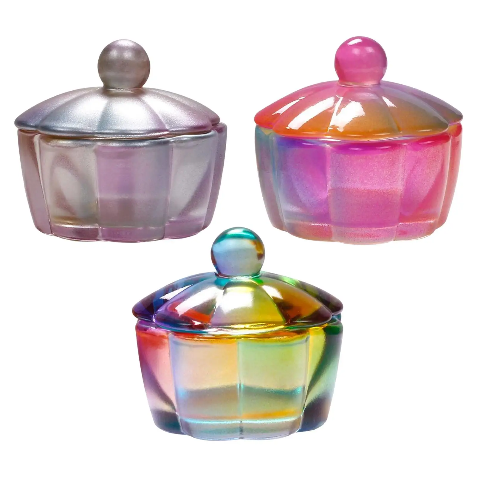 Nail   Dish with Lid Easy Clean for Professional Home Use 3.9Cmx3.6cm