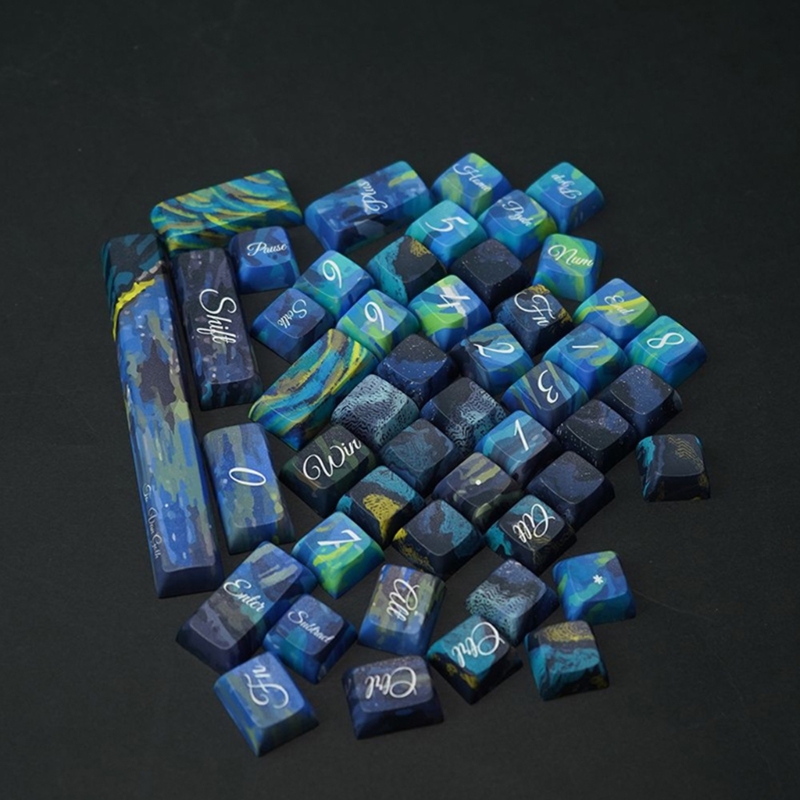 PaintingTheme Keycaps para Gaming Teclados Mecânicos XDA Keycaps Uso a Longo Prazo