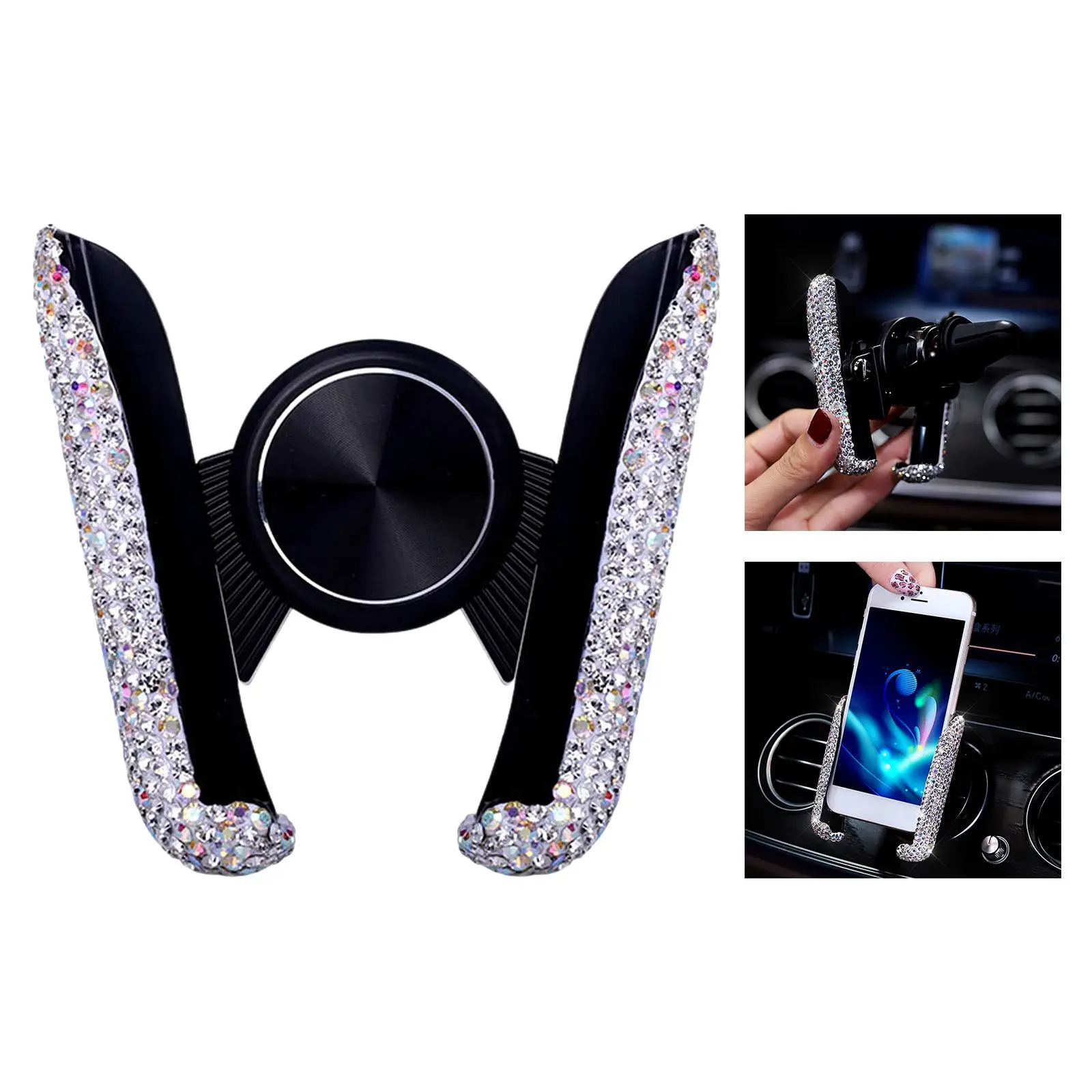  Phone Holder - 360 Rotation Car  Phone Mount - Car Holder Compatible with Smartphone  Devices