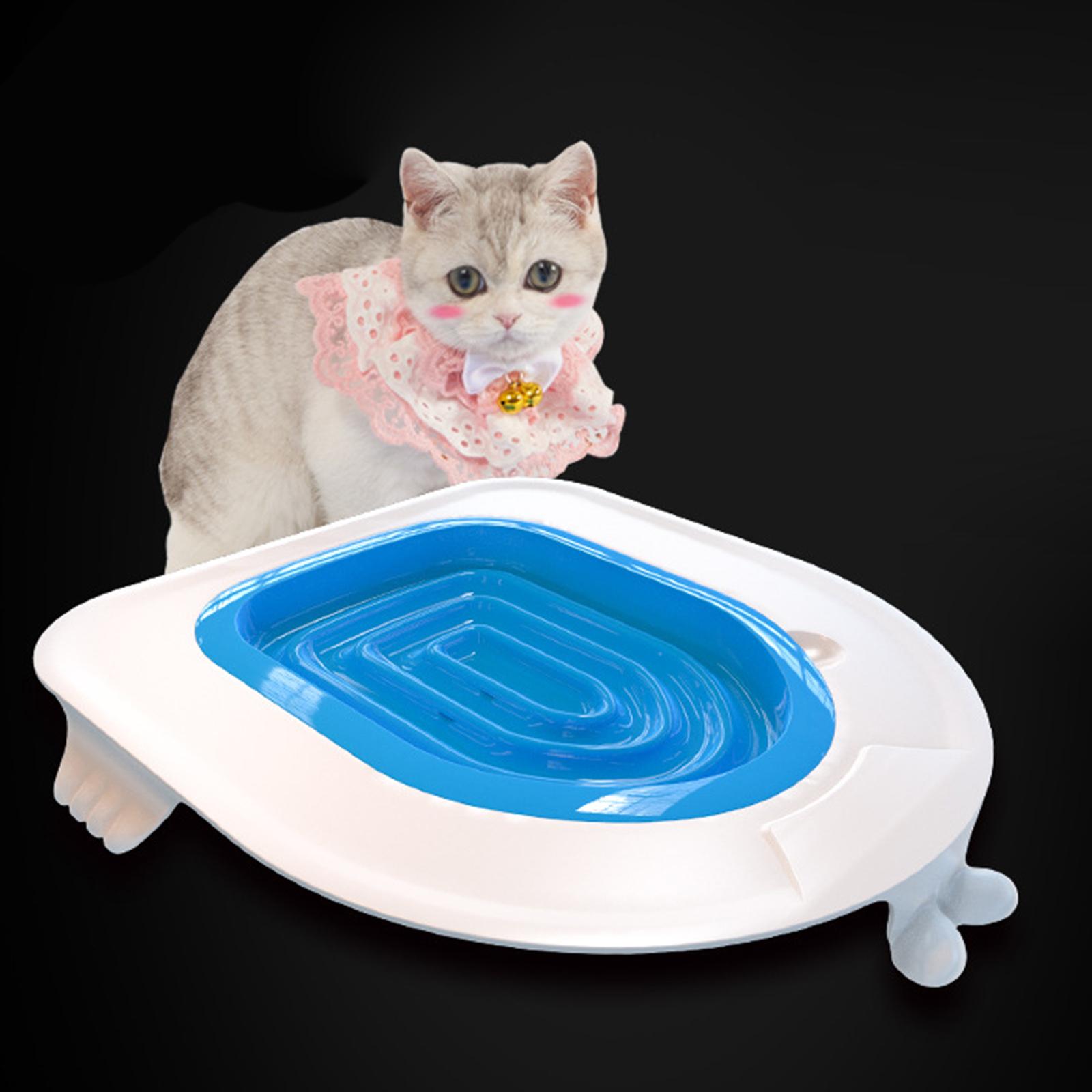 Professional Cat Toilet Litter Training Kit Pet Kitten Seat Bowl Potty Tray