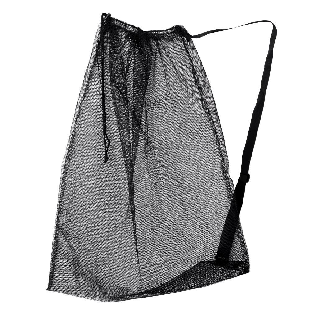 Sports drawstring ball bag with shoulder strap for basketball soccer