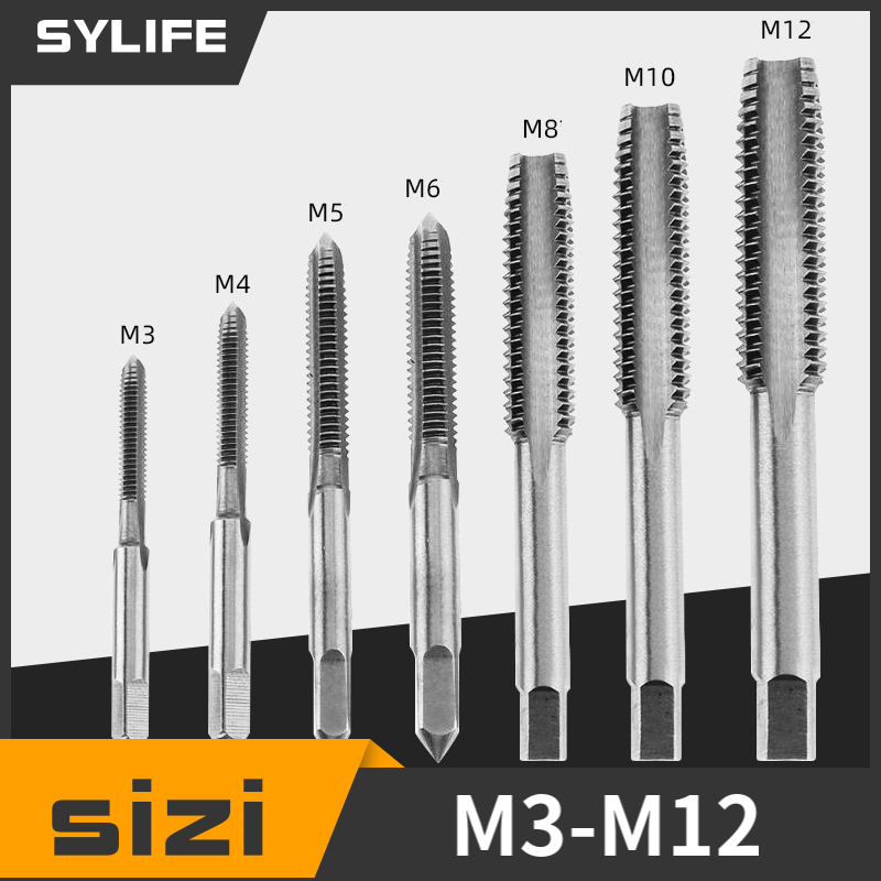 5pcsM3 M4 M5 M6 M8 M10 M12 Machine Screw Thread Metric Plug T-shaped Tap