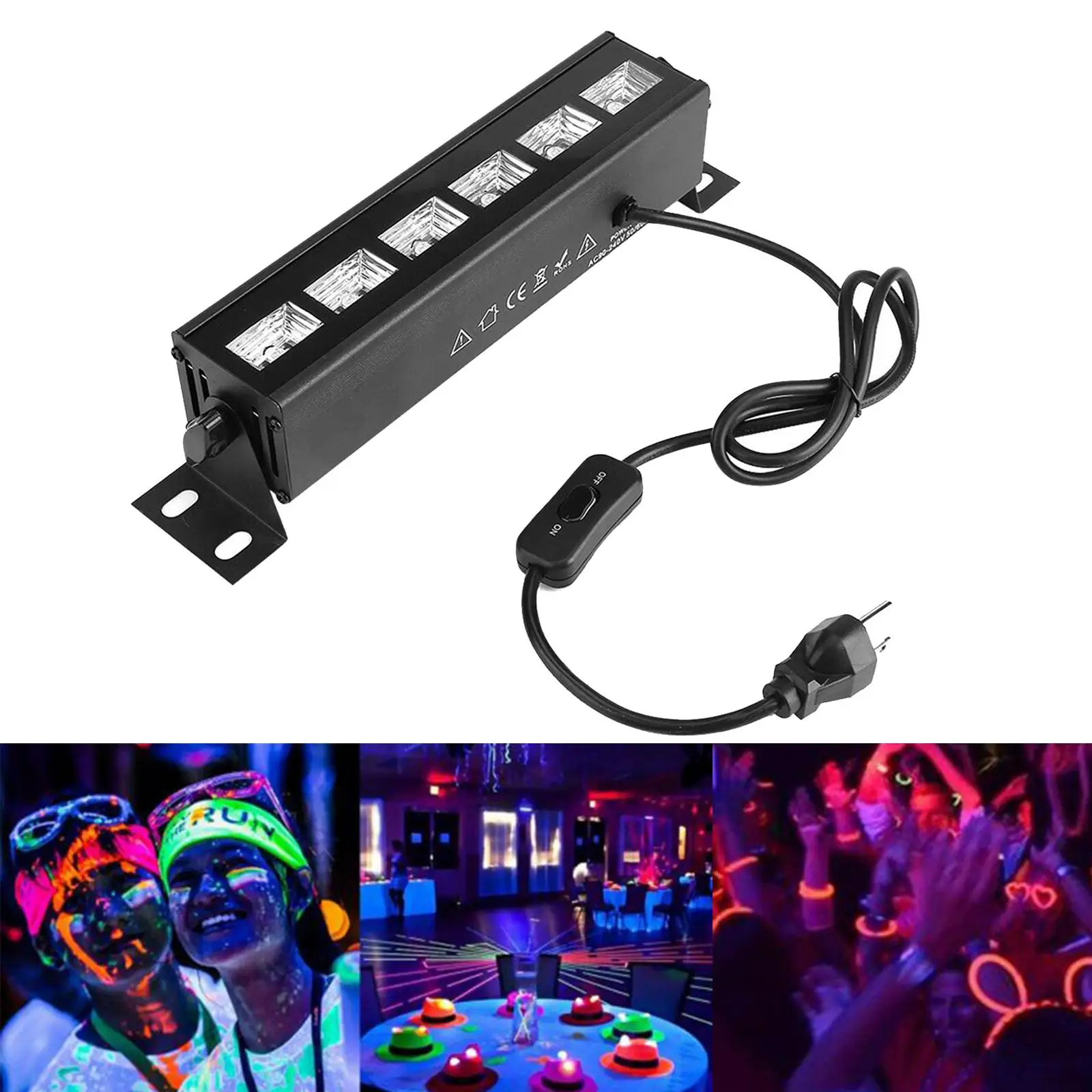 27W LED UV Black Light USB Bar Stage Disco Party Lamp