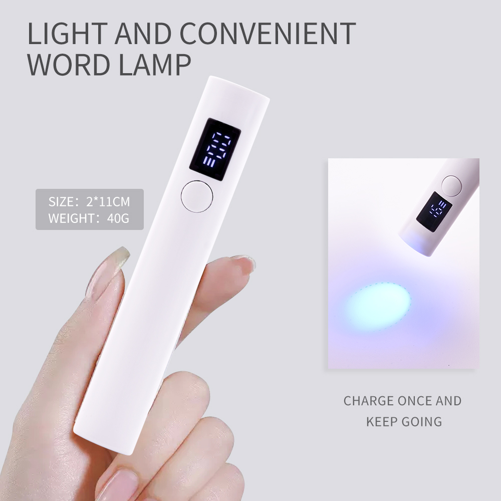 Best of White UV LED Nail Lamp Machine Handheld Quick Drying Varnish Gel Polish Curing Nails Dryer USB Cable Nail Art Flashlight Pen Reviews & Tips