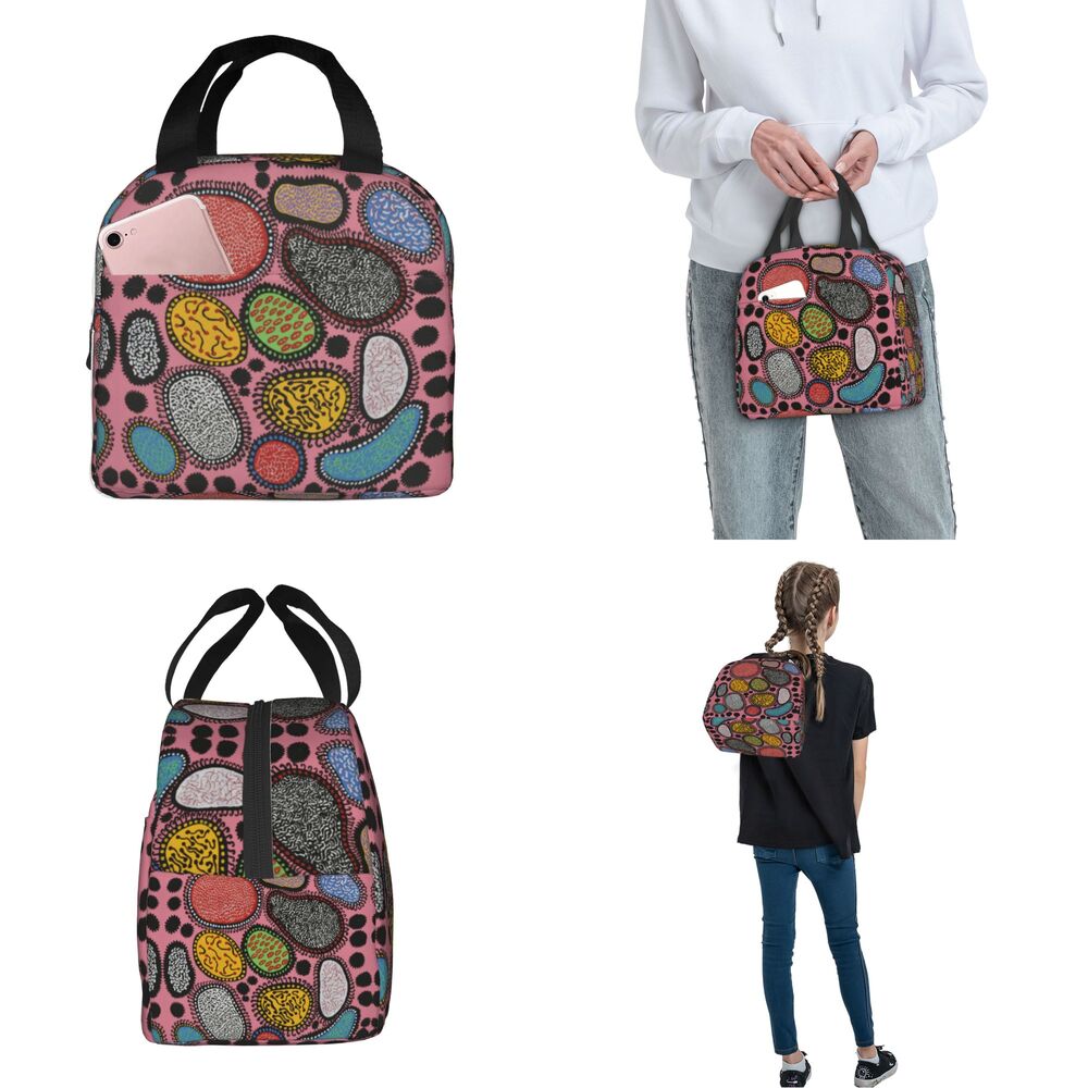 Yayoi Kusama Inspirado Dots Lunch Bag, Artista