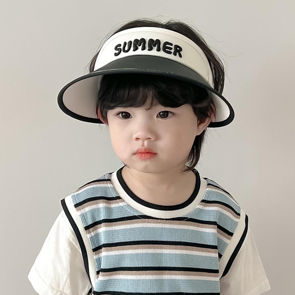 Sommer Kinder Sonne mit Mini Lüfter Leere Top Breite Krempe Visier Wandern Reise Sonnenschutz Mädchen Jungen Outdoor Hut_voghion.com