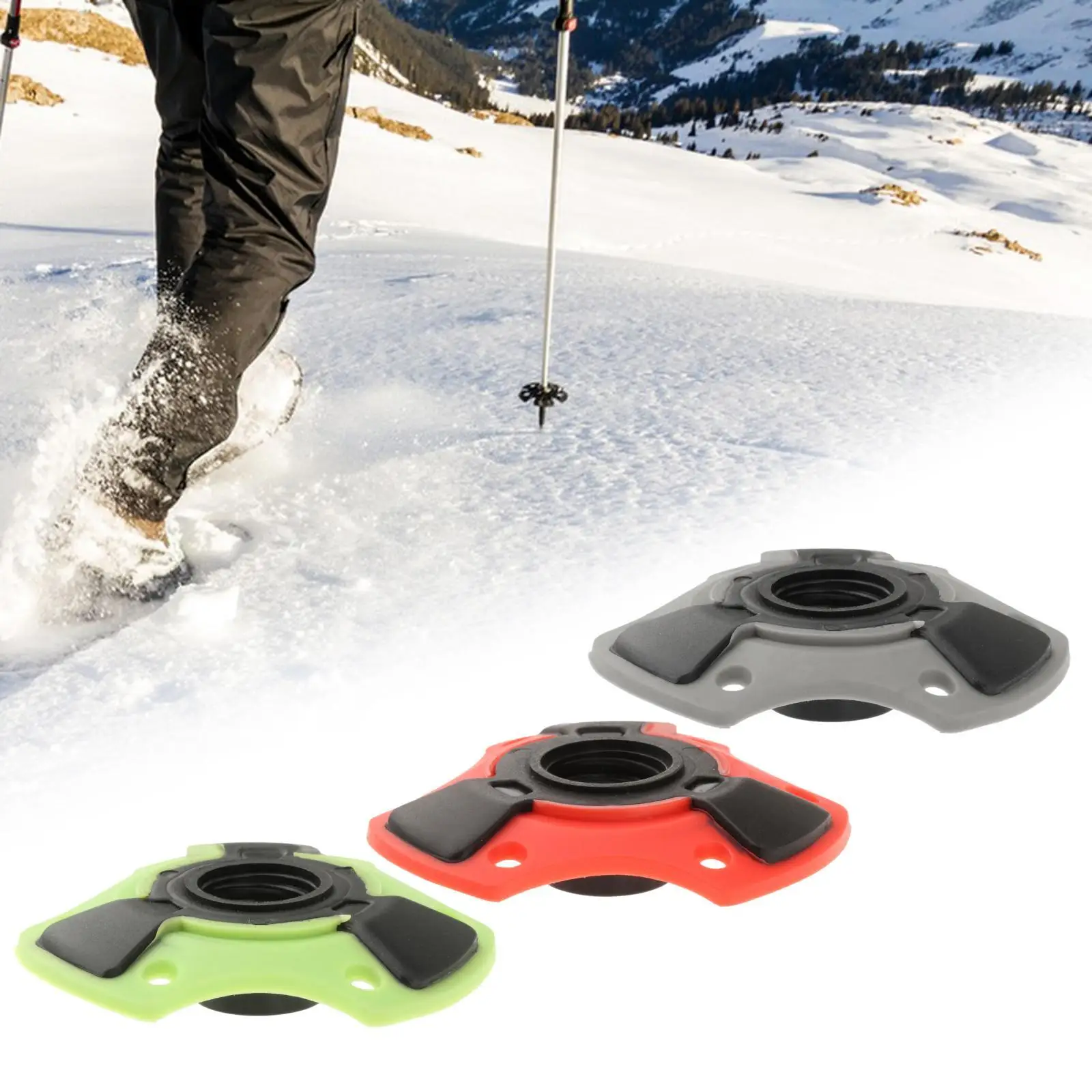 Walking Pole Basket, Hiking Sticks Accessories Mud , Snowflake Basket, Snow Holder Replacement, Ski Basket for Outdoor