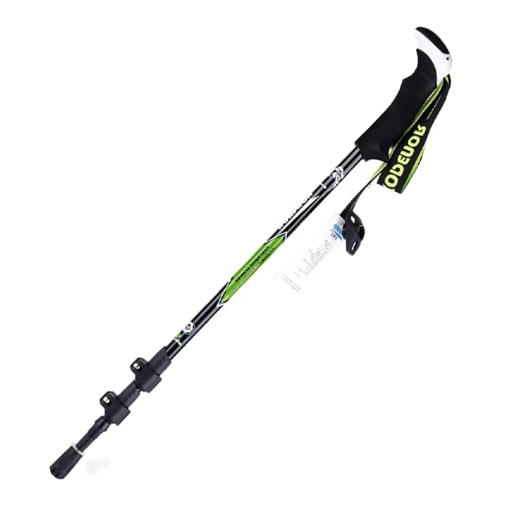 Carbon Fiber Telescopic Skiing Climbing Stick Trekking Hiking Antislip Cane