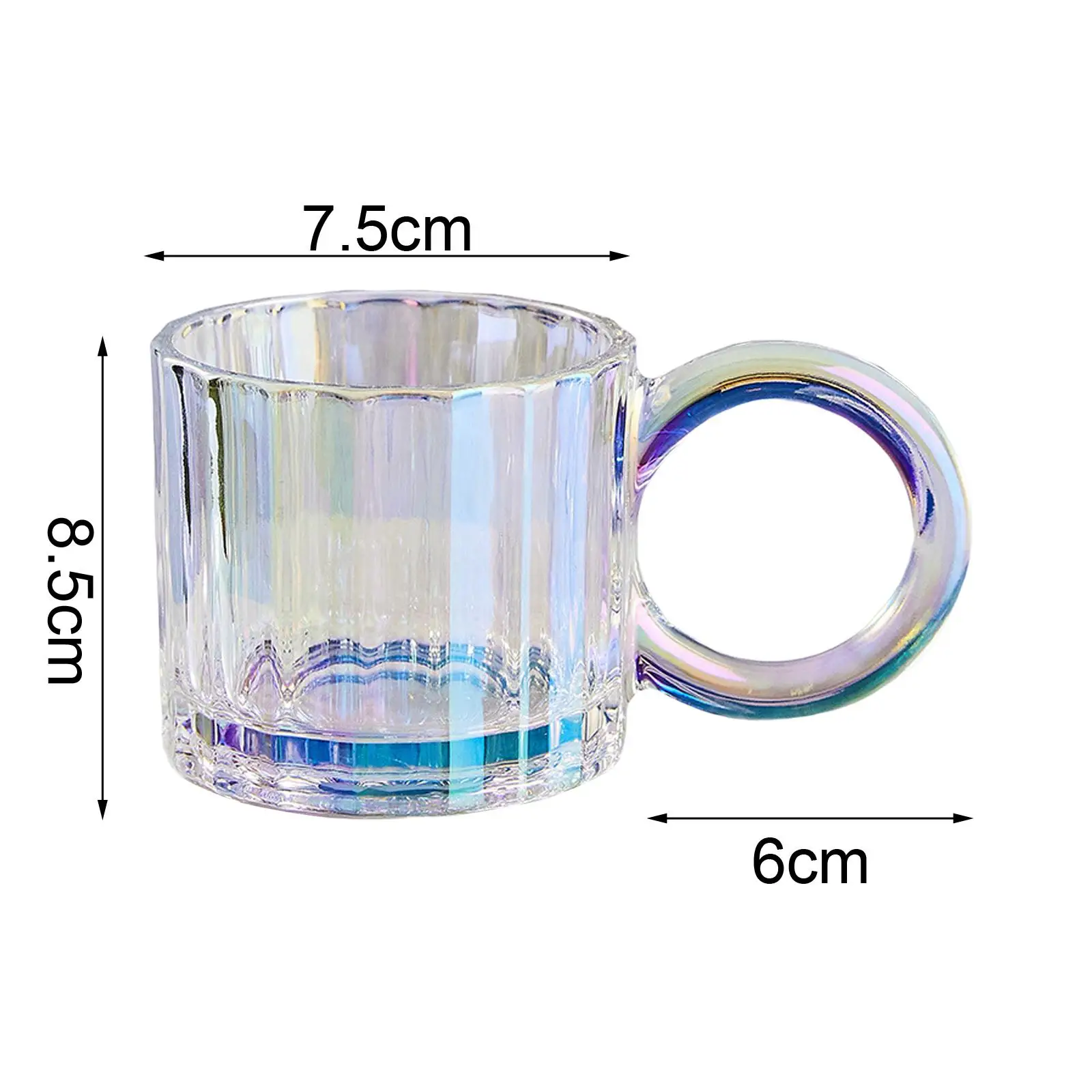 2x Coffee Mug 250ml Latte Mug Heat Resistant Drinkware for Home