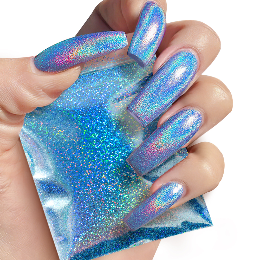 Best of 10g / bag Holographic Laser Fine Glitter Powder Nail Decoration Shining Gold Silver Pigment Dust DIY Gel For Nails Art Accessoires Reviews & Tips