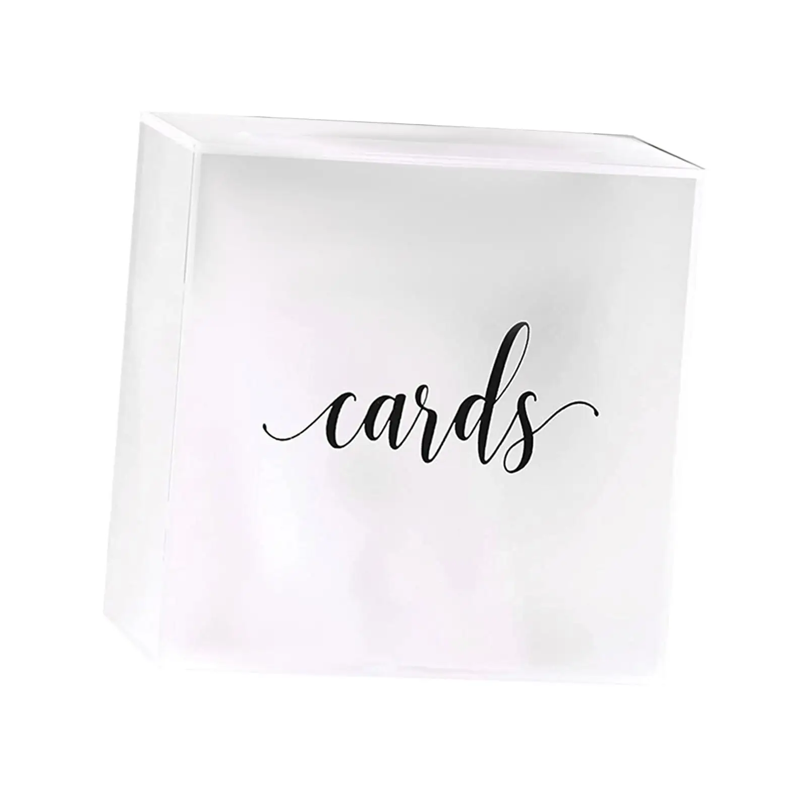 Large Acrylic Card Box DIY for Baby Shower Anniversary Shower Party Supplies