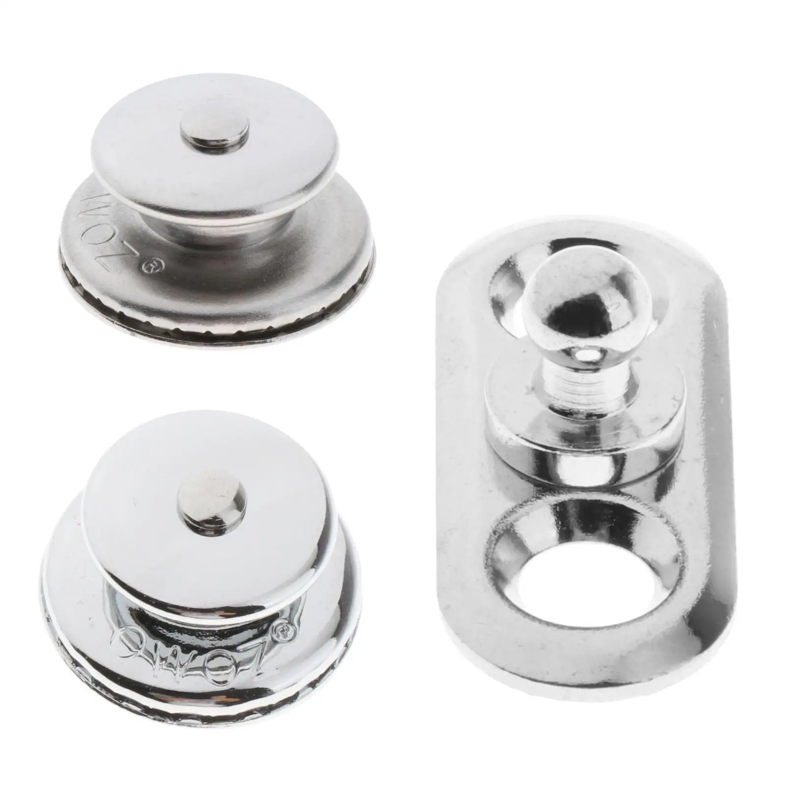 Stainless Steel Yacht Screw Base Snaps Corrosion Resistance Silver Practical